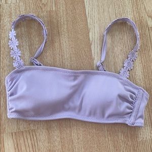 pastel purple bikini top